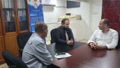 باخبيرة واليزيدي يناقشان سبل وحلول تحسين خدمات المياه والصرف الصحي في المنصورة