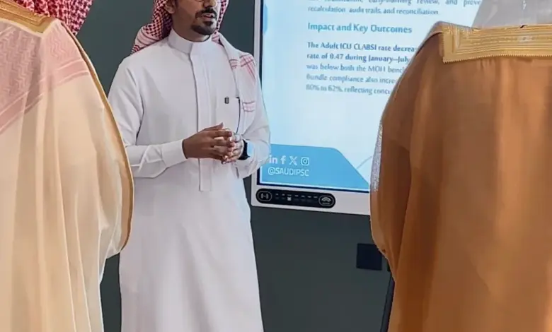 برعاية معالي وزير الصحة.. تجمع الطائف الصحي يتوج بالجائزة الوطنية لسلامة المرضى عن مشروع الذكاء الاصطناعي للوقاية من عدوى الدم المرتبطة بالقسطرة الوريدية المركزية