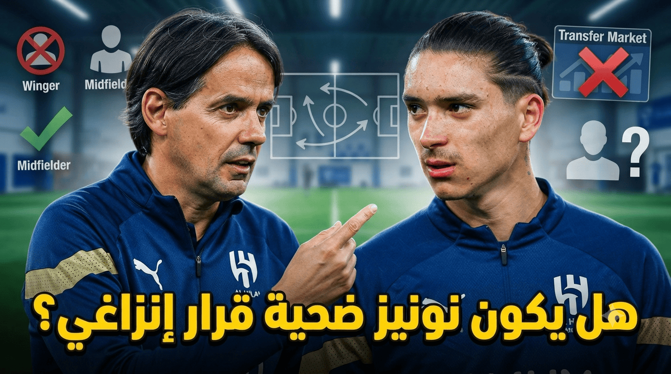 بعد تعثر صفقة إندياي .. إنزاغي يغير مركز نونيز