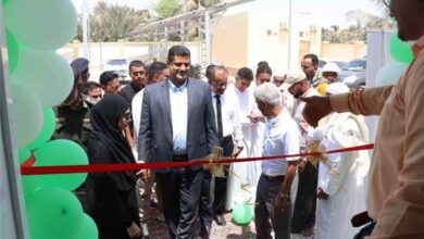 تدشين وافتتاح عددٍ من المشاريع الخدمية والتنموية في مدينة الحامي بالشحر