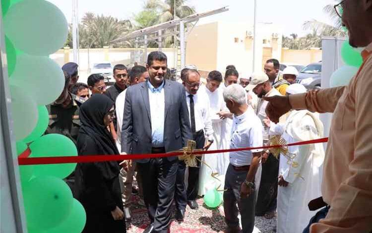 تدشين وافتتاح عددٍ من المشاريع الخدمية والتنموية في مدينة الحامي بالشحر