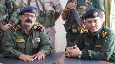 تنفيذ قرار وزير الداخلية بتسليم واستلام قيادة شرطة محافظة أبين
