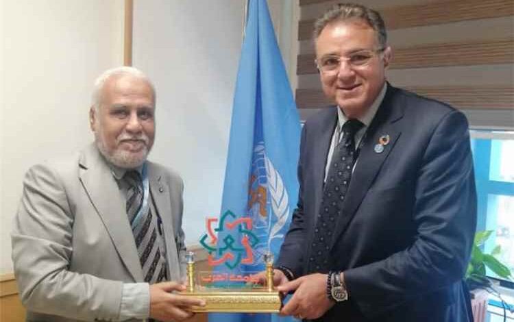 جامعة العرب تبحث فرص التعاون في التعليم الطبي مع منظمة الصحة العالمية