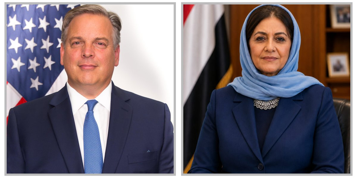 جميلة رجاء تبحث مع مساعد وزير الخارجية مستجدات اليمن وتهديدات الحوثيين للملاحة الدولية