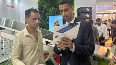 جناح «مركز الطاقة الخضراء» الأقوى حضوراً وتميزاً بمعرض عدن الثالث