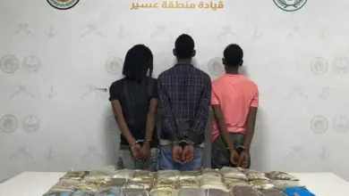حرس الحدود بعسير يقبض على 3 مخالفين لتهريب 45 كيلوجرامًا من الحشيش المخدر