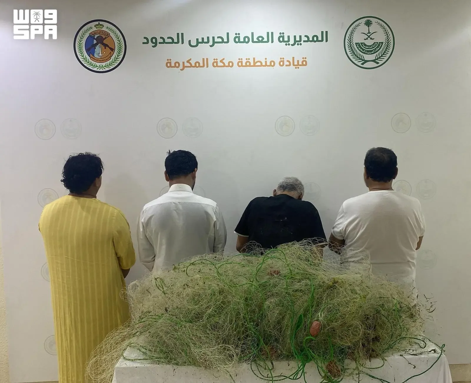 حرس الحدود يضبط 4 مخالفين للصيد دون تصريح واستخدام أدوات محظورة بالقنفذة