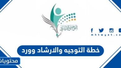خطة التوجيه والارشاد 1445 وورد