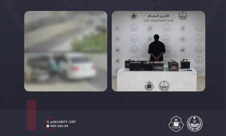 دوريات الأمن بالرياض تضبط سارق بطاريات مركبات بحوزته 9 بطاريات