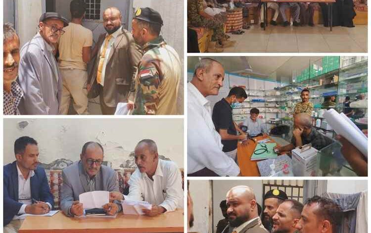 رئيس النيابة الجزائية بعدن يتفقد أوضاع السجناء في المنصورة والبحث الجنائي
