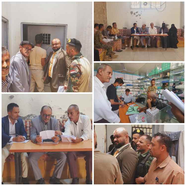 رئيس النيابة الجزائية بعدن يتفقد أوضاع السجناء في المنصورة والبحث الجنائي