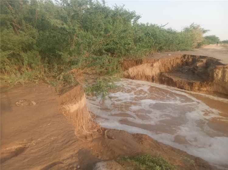 سيول أحور تتسبب بأضرار في قناة الري والأراضي الزراعية.. ومناشدة لمحافظ أبين بالتدخل العاجل