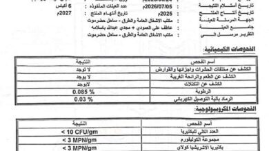 شركة سكر UB تنفي مزاعم احتواء منتجها على معادن سامة وتستنكر الحملة المنظمة لاستهداف سمعة المنتج