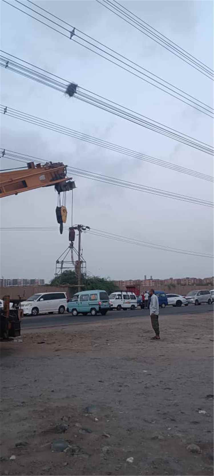 صيانة وقائية لخط النقل 132 ك.ف بين الرئيس والمنصورة لتعزيز استقرار الشبكة