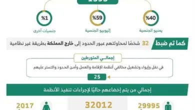 ضبط أكثر من 14 ألف مخالف لأنظمة الإقامة والعمل وأمن الحدود خلال أسبوع