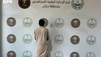 ضبط مقيم باكستاني ينقل 15 مخالفاً إثيوبياً في جازان