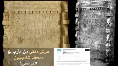 عمره 2700 عام | عرش سبئي في متحف فرنسي .. خبير آثار يطالب بكشف ملابسات خروجه من اليمن