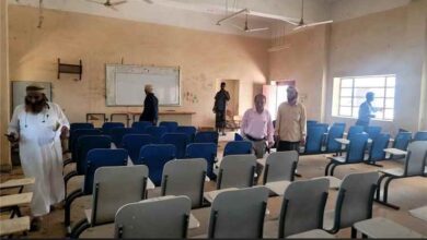 لحج..مدير عام طور الباحة يستقبل المهندس المختص بإعادة تأهيل وتأثيث كلية طور الباحة الجامعية