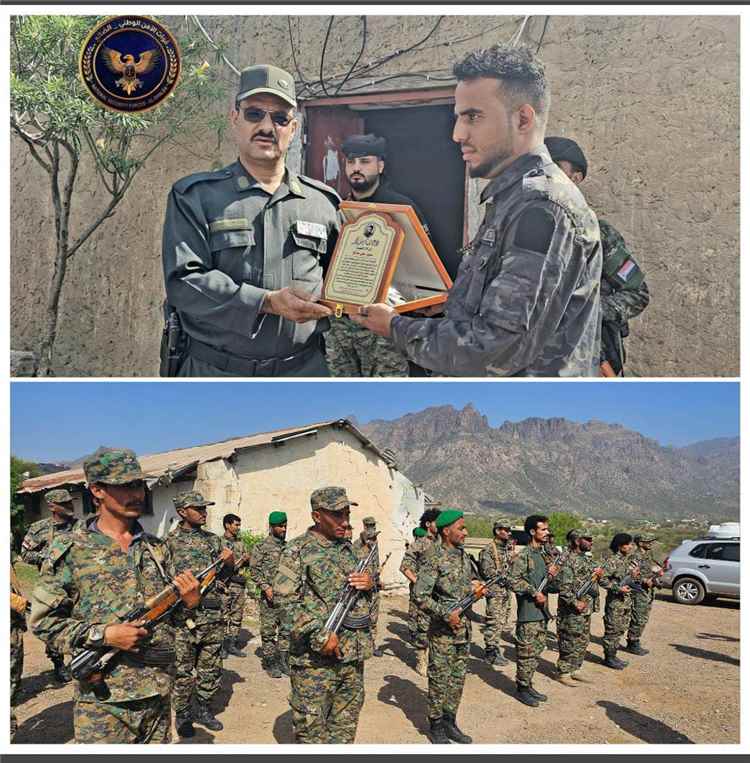 مدير أمن الضالع يزور قوات طوارئ الأمن الوطني ويكرّم قيادتها ومنتسبيها