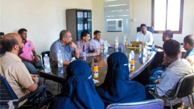 مدير الهيئة العامة للأراضي بساحل حضرموت يقوم بزيارة تفقدية لفرع الهيئة في بروم ميفع