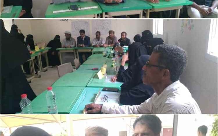 مدير عام تربية أبين يزور روضة جعار ويطلع على سير أعمال الورشة التدريبية لمعلمات رياض الأطفال
