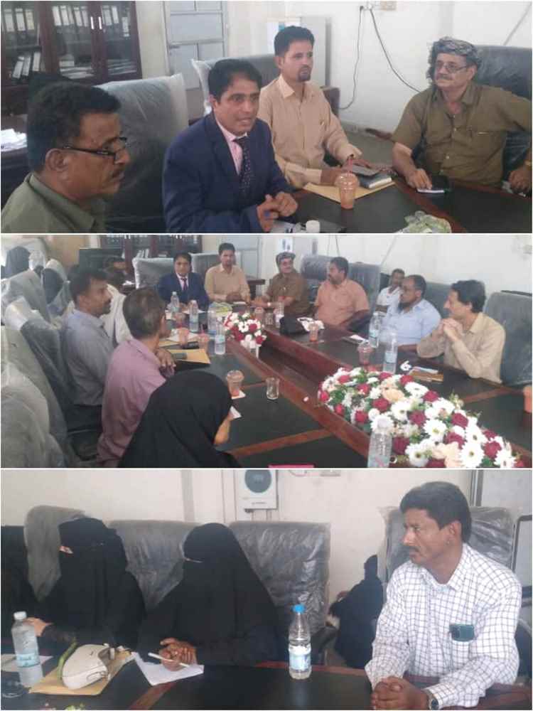 مدير عام تربية أبين يلتقي مدراء مدارس التعليم الأهلية بمحافظة أبين