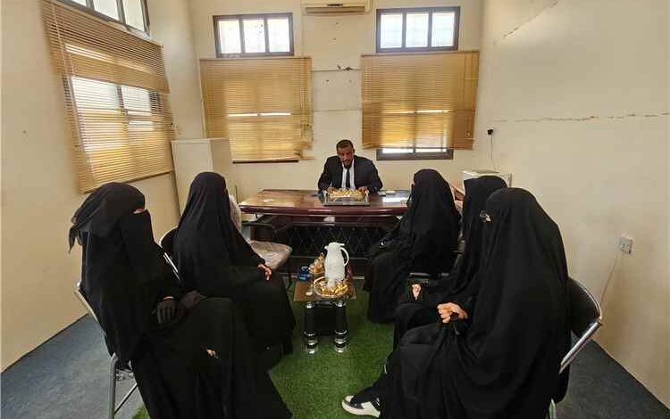 مدير مكتب الزراعة والري والثروة السمكية بالقطن يلتقي بخريجات المعهد المهني الزراعي تخصص صحة الحيوان