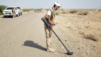 «مسام» ينتزع 5,287 لغمًا وذخيرة وعبوة ناسفة من اليمن خلال أسبوع