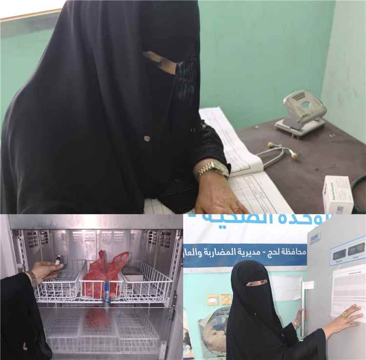 مشرفة وزارة الصحة تتفقد اقسام التحصين في المواقع الصحية بمناطق الساحل بالمضاربة