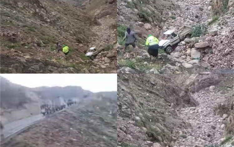 مصرع أم وابنتيها وإصابة 3 آخرين في حادث انقلاب بالمحويت