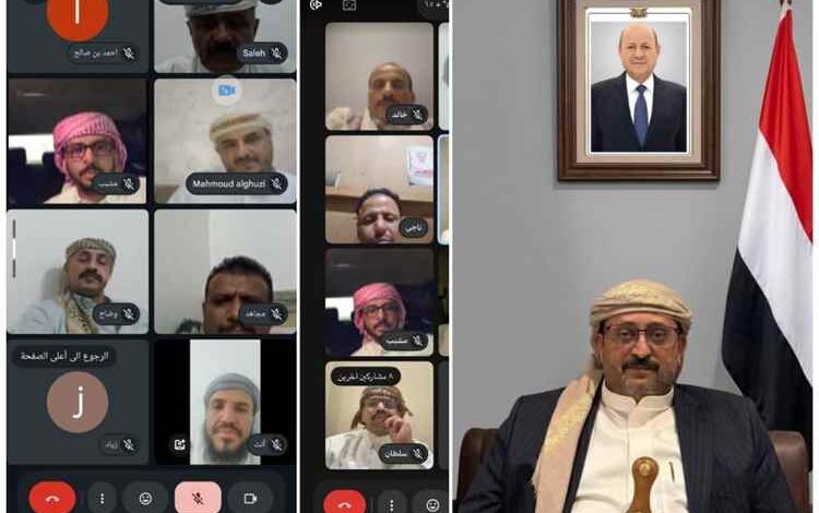 مصلحة شؤون القبائل تؤكد دعمها لقرارات القيادة الرئاسية وتدعو لتعزيز دور القبائل في معركة التحرير