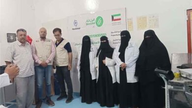 مكتب الصحة بمديرية المفلحي يتسلم معدات طبية وجهاز ألتراساوند للعيادات المنزلية بدعم منظمات دولية ومحلية