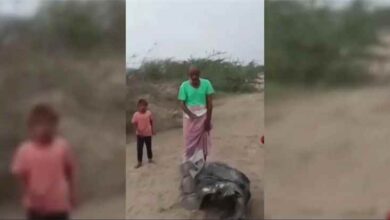 مليشيا الحوثي الإرهابية تستهدف قرية الحمينة ريف بمديرية حيس بصاروخ باليستي
