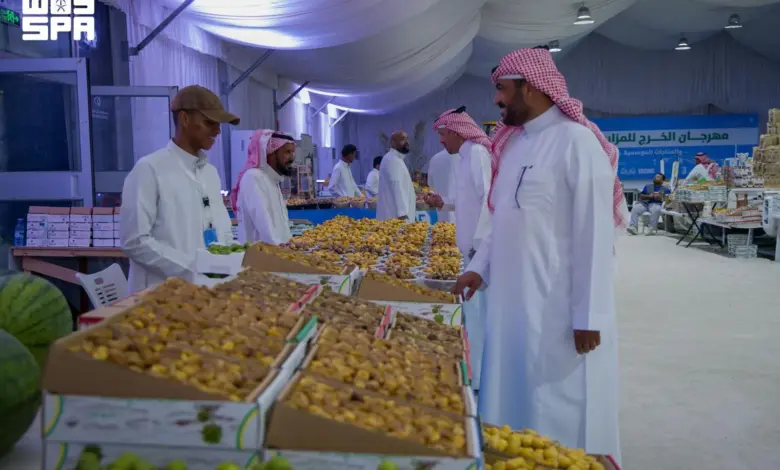 مهرجان الخرج للمزارعين يبيع 78 طناً من التمور بـ498 ألف ريال في 5 أيام