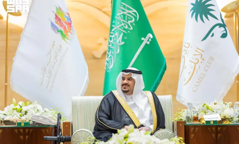 نائب أمير الرياض يرعى تكريم الفائزين في النسخة العاشرة من مهرجان الملك عبدالعزيز للإبل