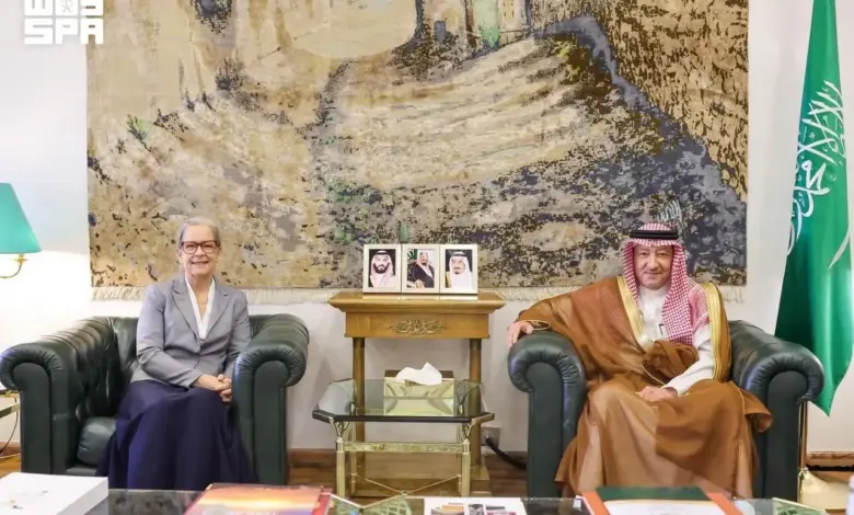 نائب وزير الخارجية يودّع سفيرة السويد لدى المملكة