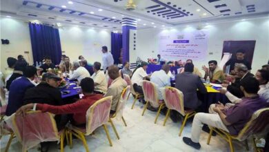 ورشة دعم مشاريع البنية التحتية بأبين تدخل يومها الثاني وسط تأكيد على تطوير الخدمات وتحقيق التنمية