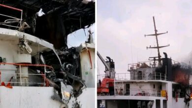 وزارة النقل تكشف تفاصيل جديدة عن استهداف الحوثيين السفينة اليمنية التجارية ''تهامة'' وحمولتها وحصيلة بالضحايا (صورة)