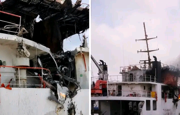 وزارة النقل تكشف تفاصيل جديدة عن استهداف الحوثيين السفينة اليمنية التجارية ''تهامة'' وحمولتها وحصيلة بالضحايا (صورة)