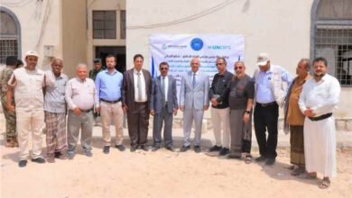وزير المياه يدشن مشروع تسليم معدات حديثة لمؤسسة المياه بالمهرة بدعم دولي