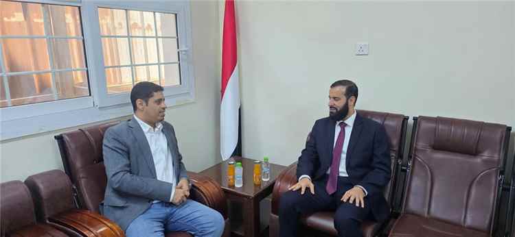وزير حقوق الإنسان يلتقي محافظ أبين لبحث تعزيز  التعاون الحقوقي والإنساني
