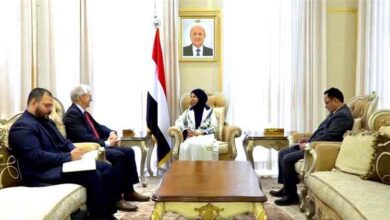 المشهد اليمني - وزيرة الخارجية تبحث مع السفير الألماني دعم اليمن وأمن البحر الأحمر