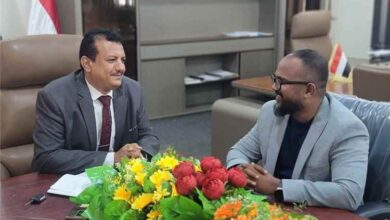 وكيل قطاع المعايير والجودة يلتقي منسق مؤسسة حضرموت للتنمية البشرية