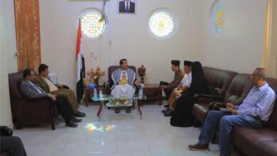 وكيل مأرب يبحث مع جمعية رحمانية الإندونيسية تعزيز الشراكة الإنسانية