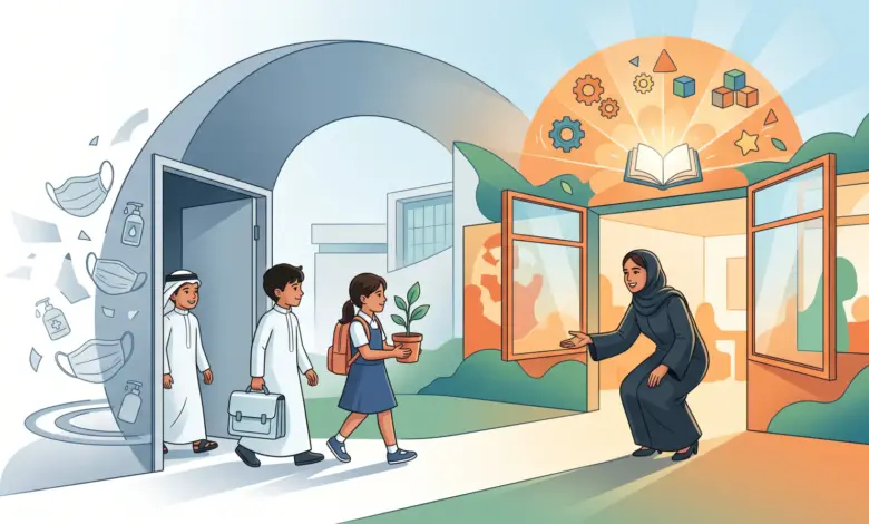 وُلدوا مع الكمامات ويدخلون الفصول اليوم.. «جيل كورونا» يعقد أول مواعيده مع المدرسة