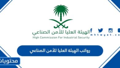 رواتب الهيئة العليا للأمن الصناعي