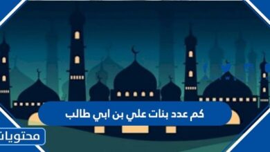 كم عدد بنات علي بن ابي طالب