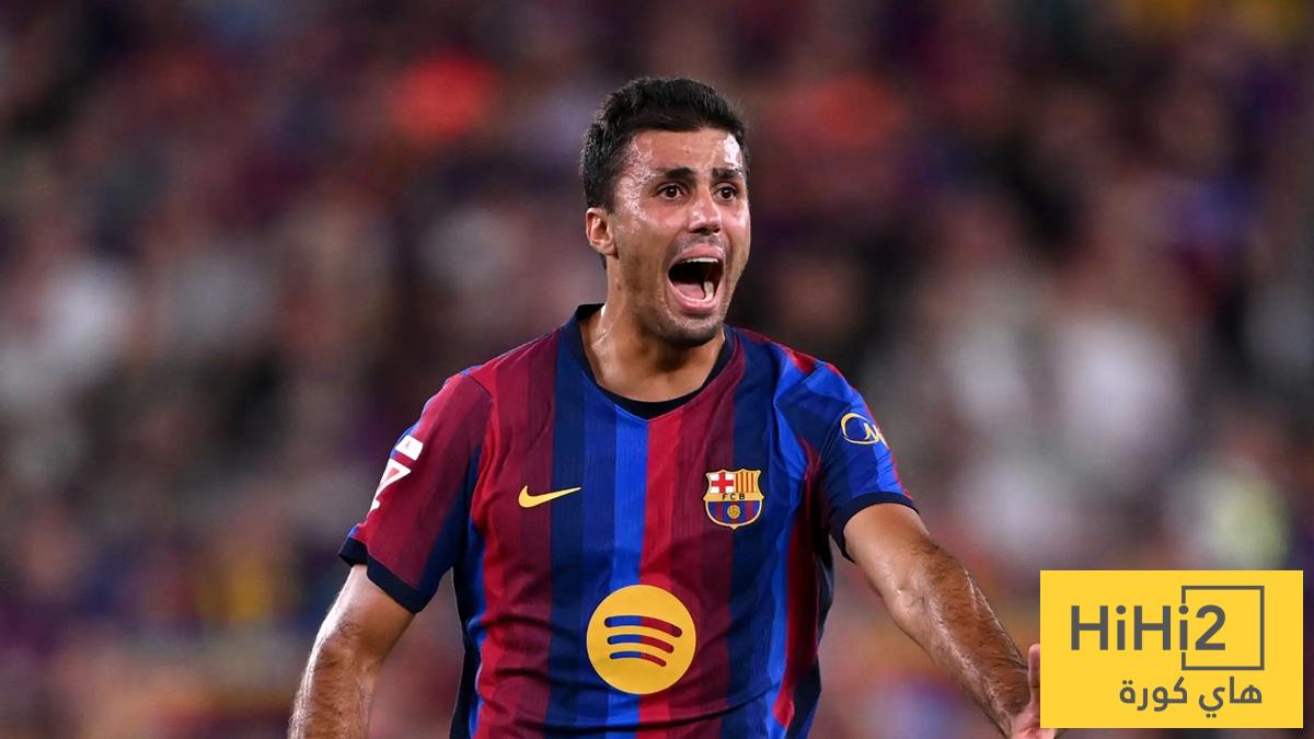 ليست الكلاسيكو .. رودري يفاجئ الجميع بالمباراة التي ينتظرها مع برشلونة