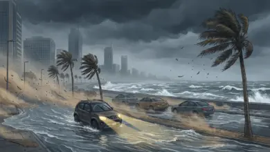 أمطار رعدية وسيول ورياح مثيرة للغبار على عدة مناطق