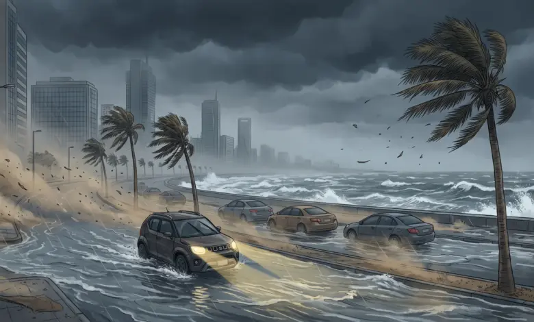 أمطار رعدية وسيول ورياح مثيرة للغبار على عدة مناطق